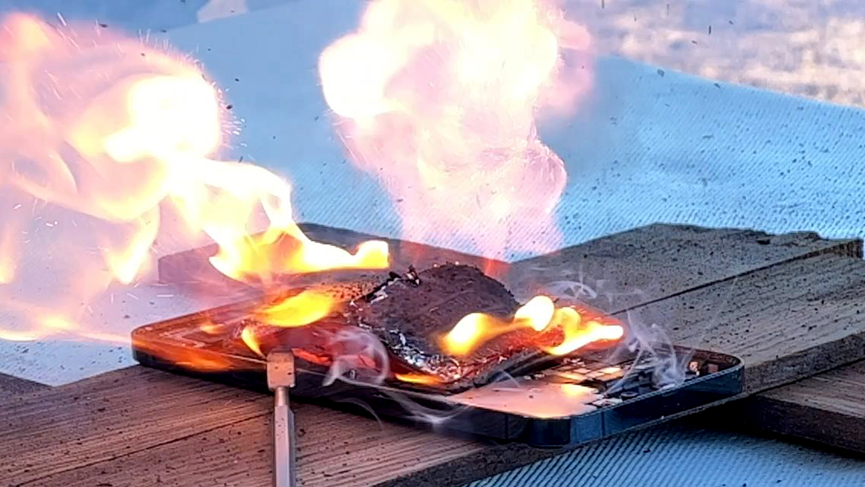 Stages of a battery thermal-runaway experiment Stages of a battery thermal-runaway experiment