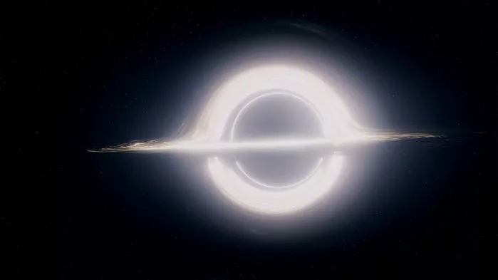 Gargantua, the black hole in the film Interstellar, created by the London visual-effects company Double Negative