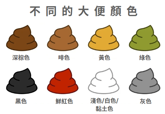 不同的大便颜色，你见过哪几种呢？